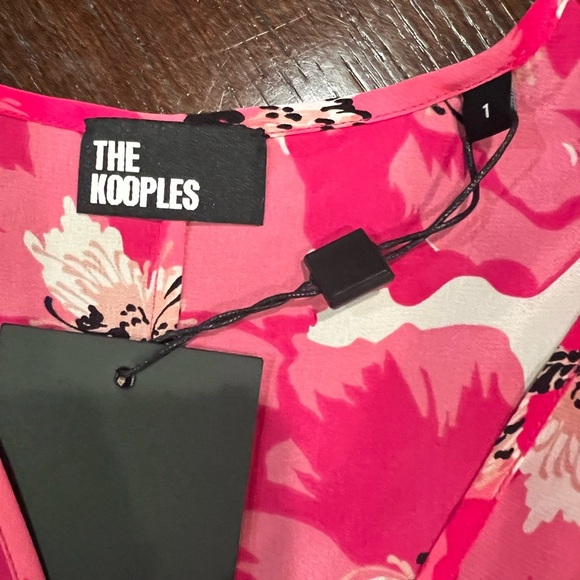 The Kooples Summer Party Silk Fit and Flare Dress Side Zipper Lined NWT size 4 - Picture 15 of 15